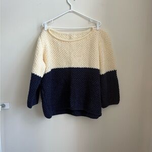Handknit Boxy Sweater - (fits m-XL)